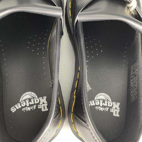 Doc Martens Adrian Quad Women’s 9 Black Leather Slip On Platform Tassel Loafers - Picture 7 of 8